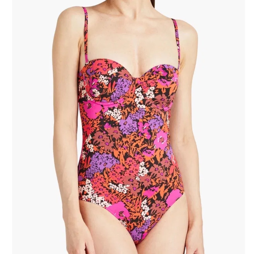 NEW PAUL SMITH Ladies Pink Floral One Piece Small Swimsuit